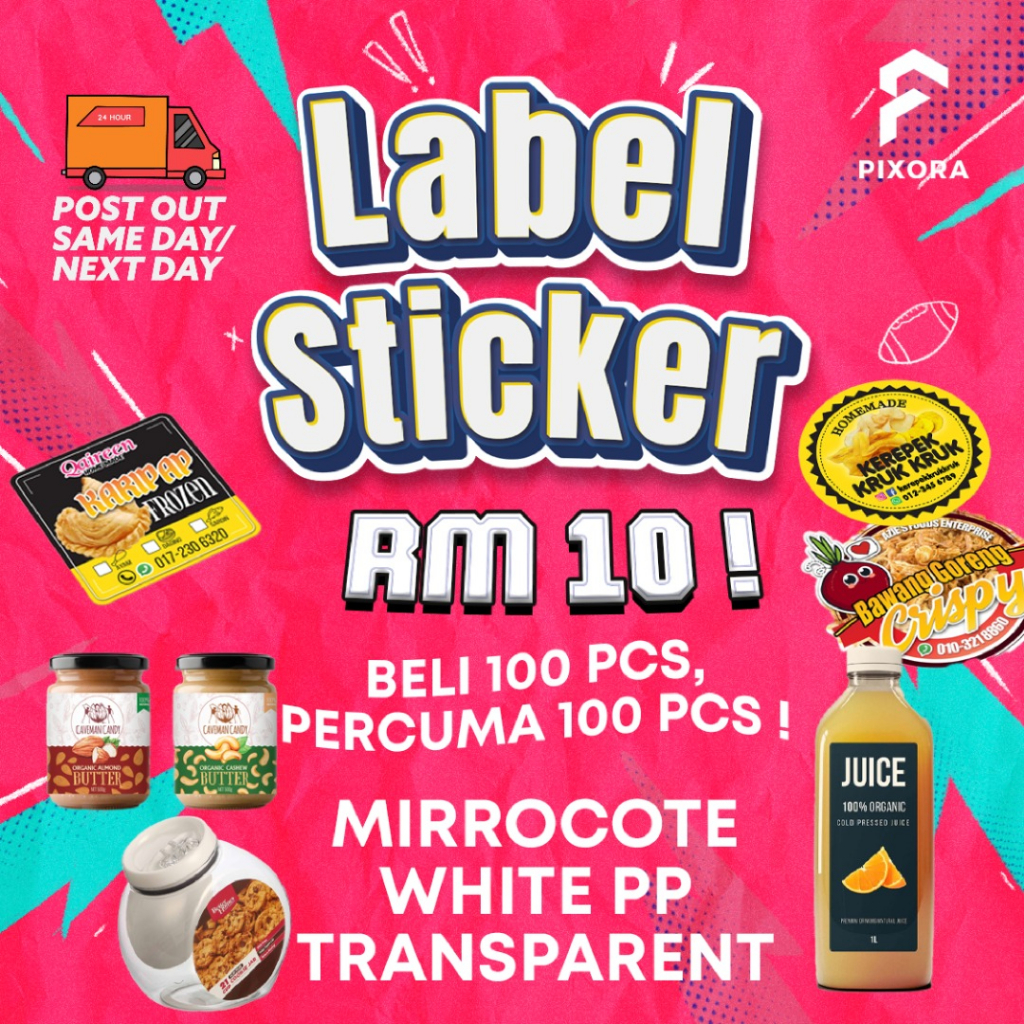 STICKER MURAH LABEL STICKER MURAH !! STICKER MAJLIS / BUSINESS ...