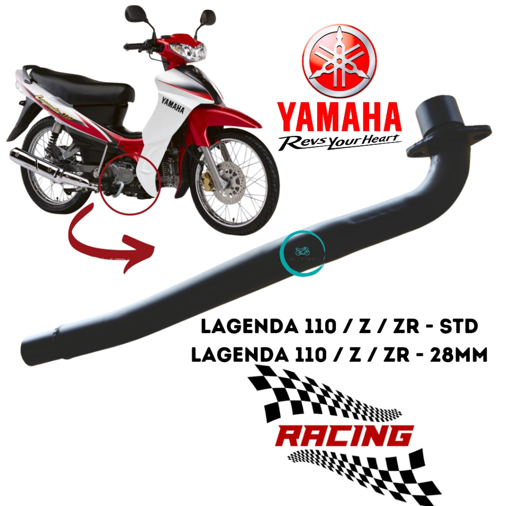 Manifold Standard Manifold Racing Exhaust Neck Racing 28mm Racing Manifold Yamaha Lagenda 110 3064