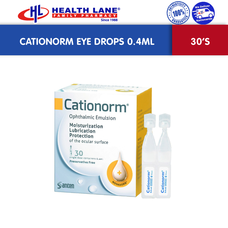 Cationorm Eye Drops (0.4ml/30's) | Shopee Malaysia