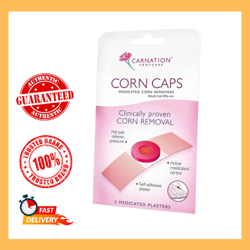 CARNATION FOOTCARE CORN CAPS MEDICATED PLASTERS ACTIVE CONSTITUENT ...