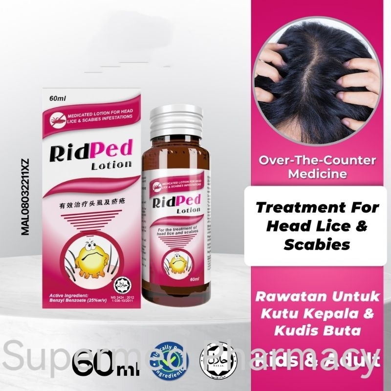 RidPed Lotion 60ml (Head Lice and Scabies) Shopee Malaysia