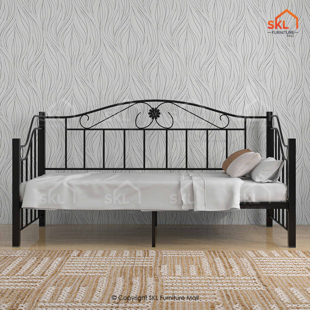 🔥READY STOCK🔥WHITE/BLACK Modern Design Lovely Daybed/ Katil Siang