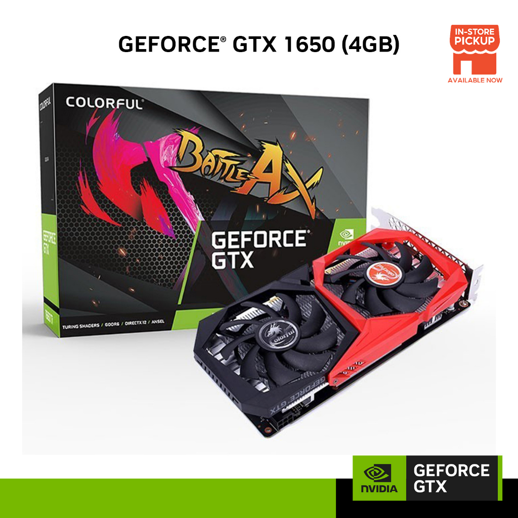 NVIDIA® Graphic Card COLORFUL GeForce® GTX 1650 NB 4GD6V (4G