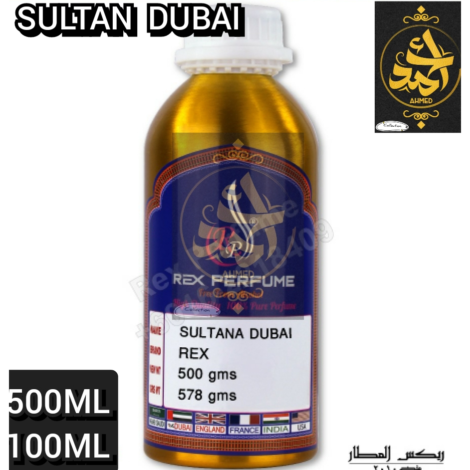 REX PERFUME SULTAN DUBAI 500ML/100ML/PATI MINYK WANGI 100% ORIGINAL ...