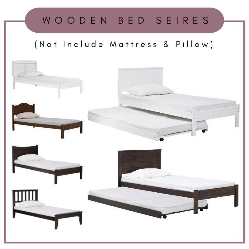 Alpro Furniture - HADLEY Full Solid Wood Single Bed | Shopee Malaysia