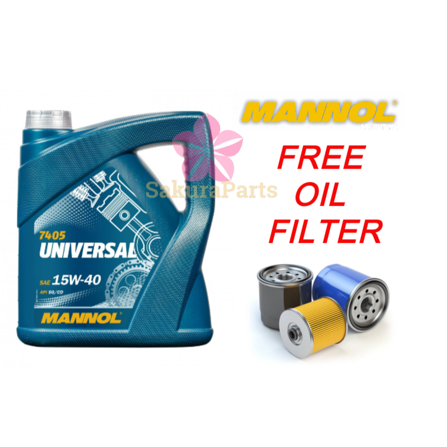 (MADE IN GERMANY) MANNOL 7405 UNIVERSAL 15W40 Semi Synthetic Engine Oil