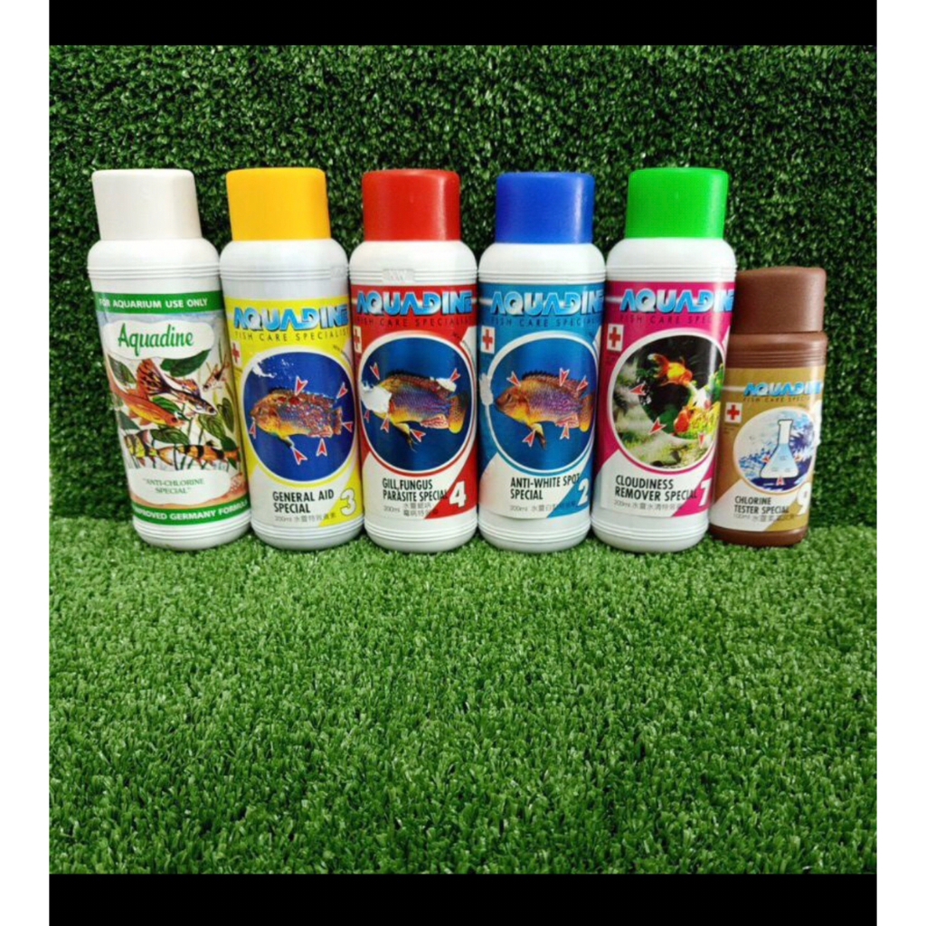 Aquadine Fish care specialist cure white spots, fungus, fins rot and