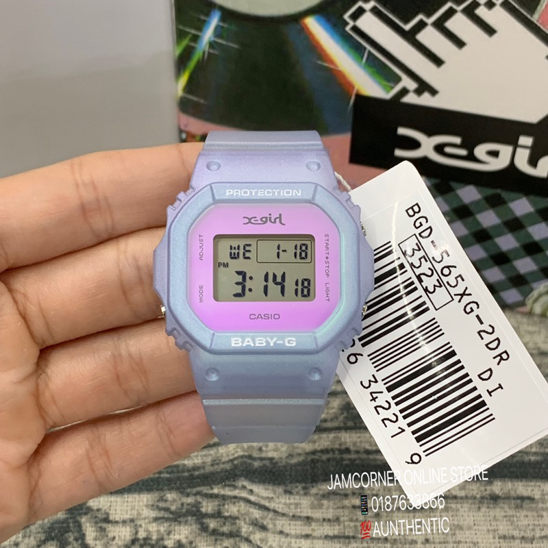 READY STOCK 100% ORIGINAL CASIO BABY-G X-girl BGD-565XG-2 collaboration ...