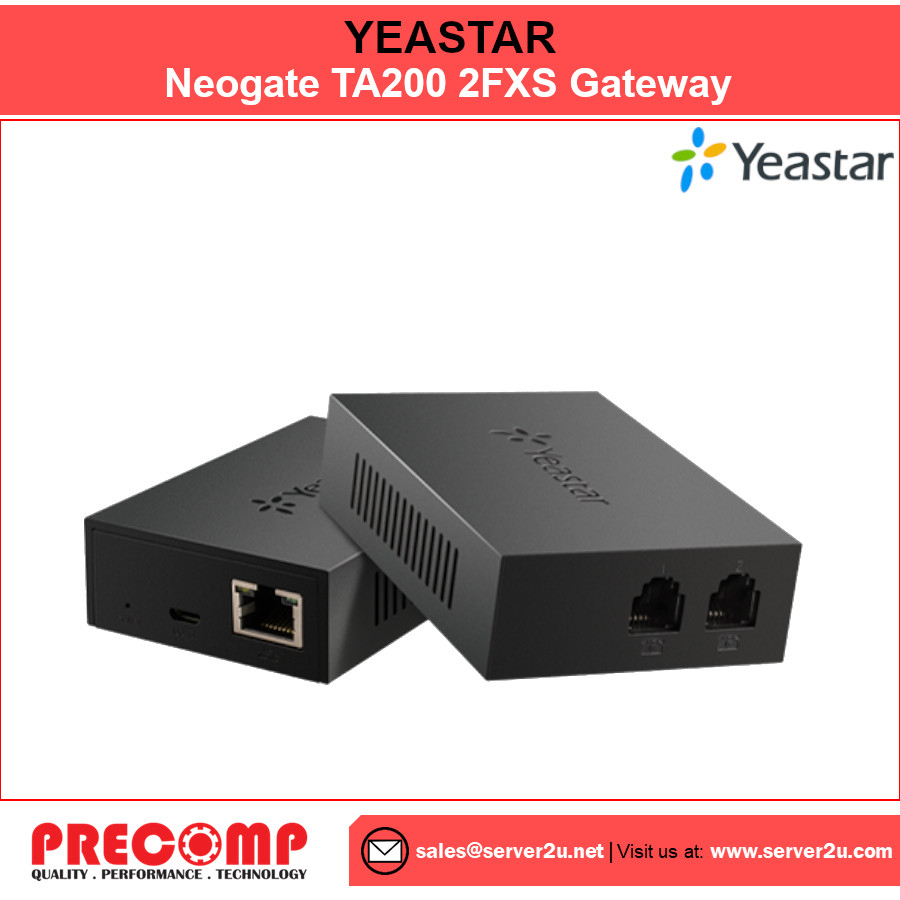 YEASTAR TA200 Gateway VoIP Con 2 Porte FXS – Adattatore Per Telefonia Analogica Su Rete IP - 3