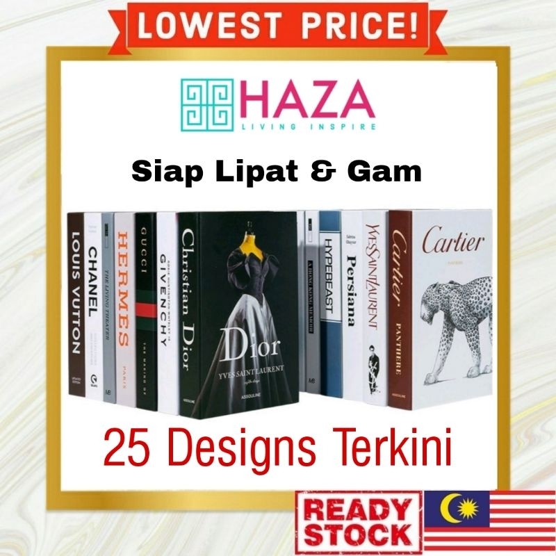 READY STOCK 🇲🇾 HAZA FAUX Fakebook Home Deco Display Simulation Books