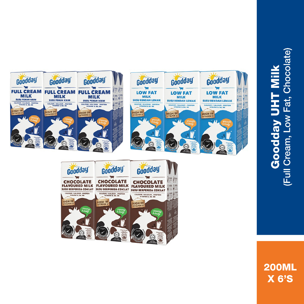 Goodday UHT Milk (200ml x 6) | Shopee Malaysia