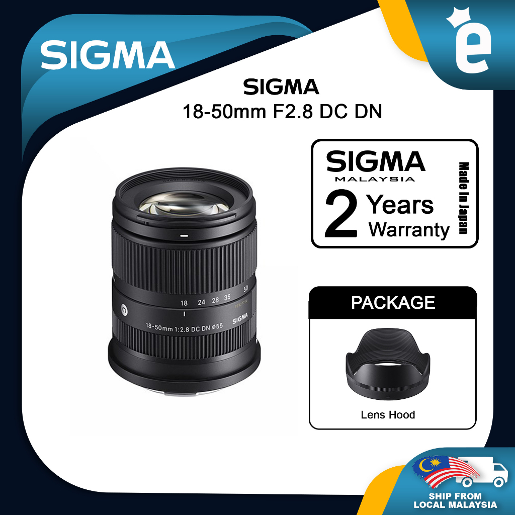 Sigma 18-50mm f2.8 DC DN Contemporary Lens for Sony E / Fuji X mount ...