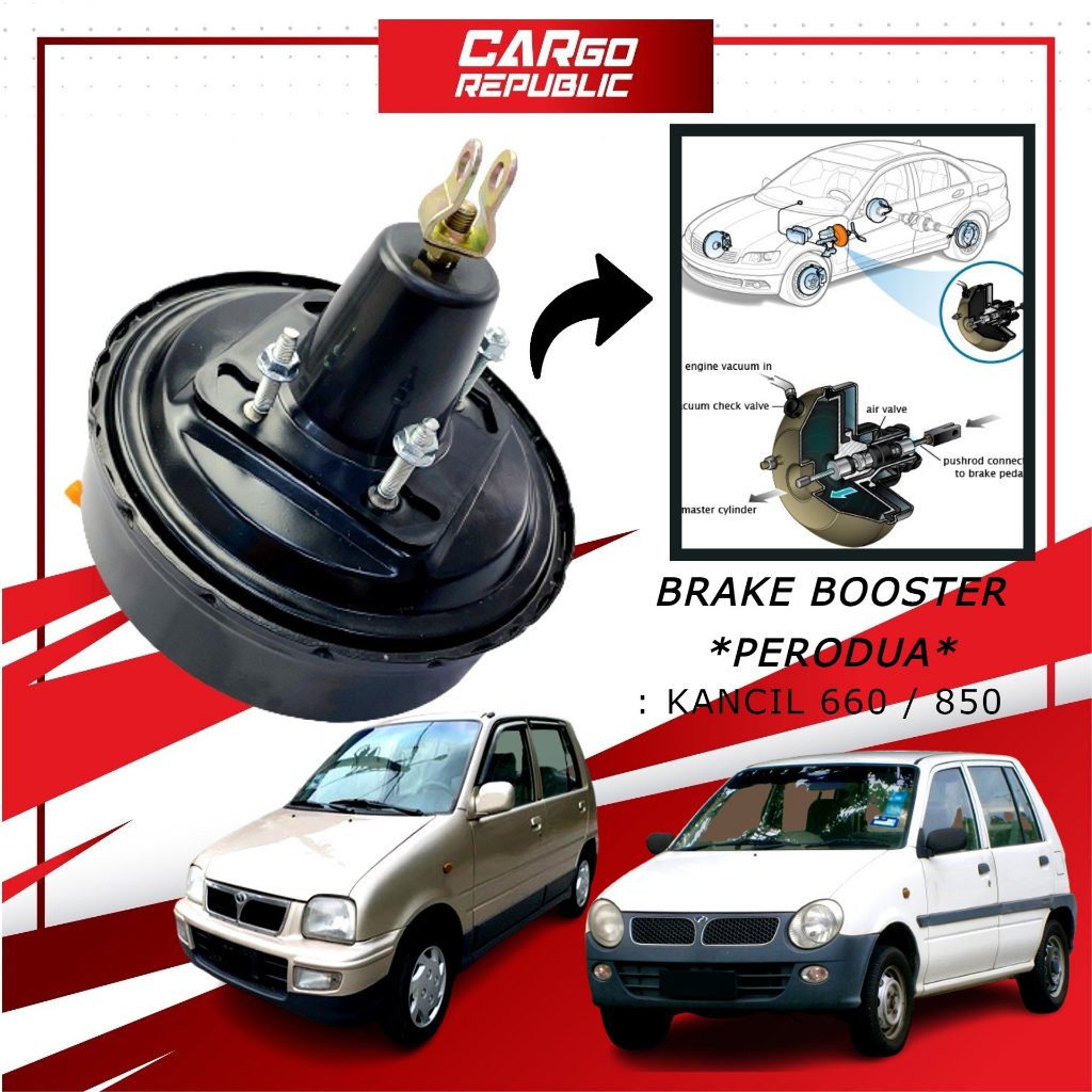 Perodua Kancil 660 / 850 Brake Booster Pump Brake Servo Pump ''6