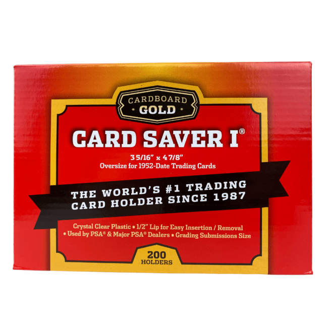 [READY] Card Saver 1 SemiRigid Card Holder Cardboard Gold Pokemon One