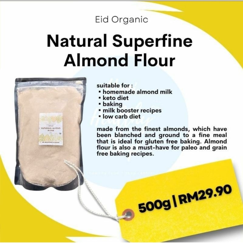 500g NATURAL ALMOND FLOUR [EXPIRED JULY 2024] Shopee Malaysia