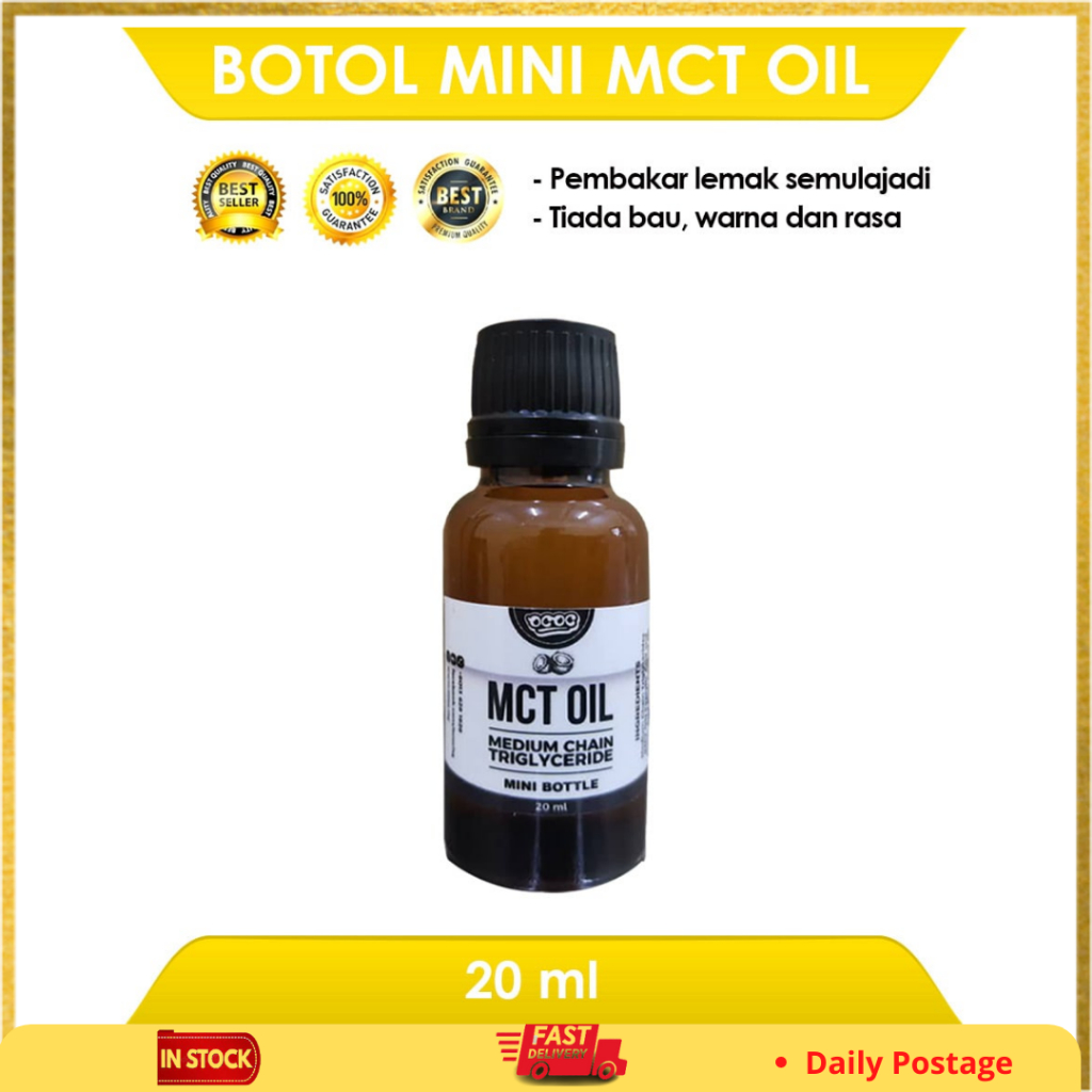 MCT Oil Fat Burner Brain Booster Minyak Kelapa Dara Mini Size 20ml Trial Shopee Malaysia