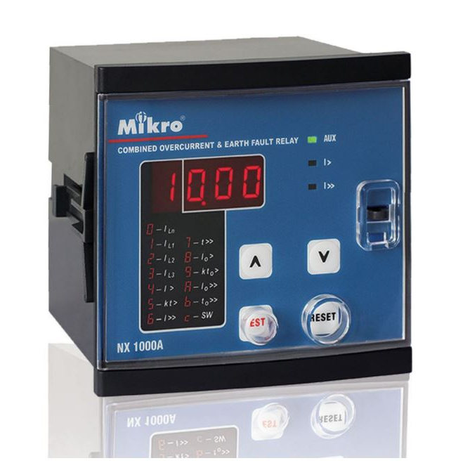 MIKRO COMBINED OVERCURRENT & EARTH FAULT RELAY/ DEFINITE EARTH FAULT
