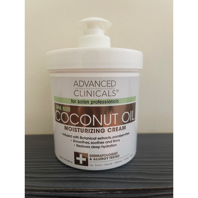 Advanced Clinicals Coconut Oil Moisturizing Cream 454g Shopee Malaysia