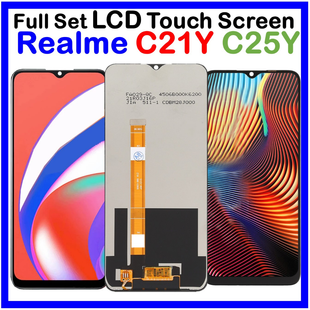 For Realme C21Y / Realme C25Y Display LCD Screen Touch Digitizer