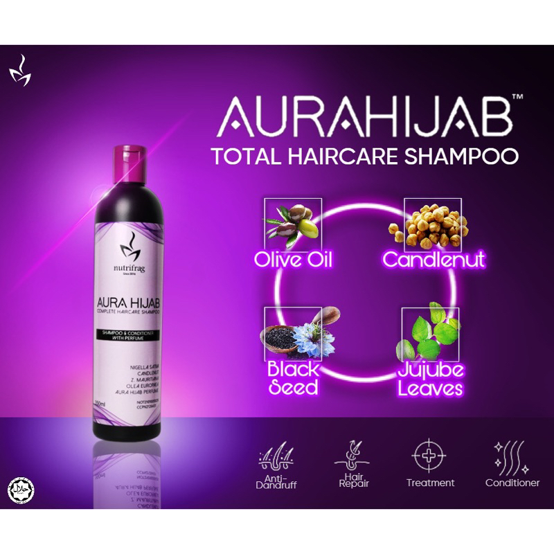 AURA HIJAB TOTAL HAIRCARE SHAMPOO (Original) Shopee Malaysia