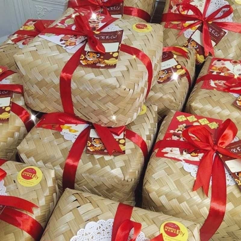 [Ready Stock!] CNY Empty Square Raya Besek 15cm x 15cm Bekas Mengkuang ...
