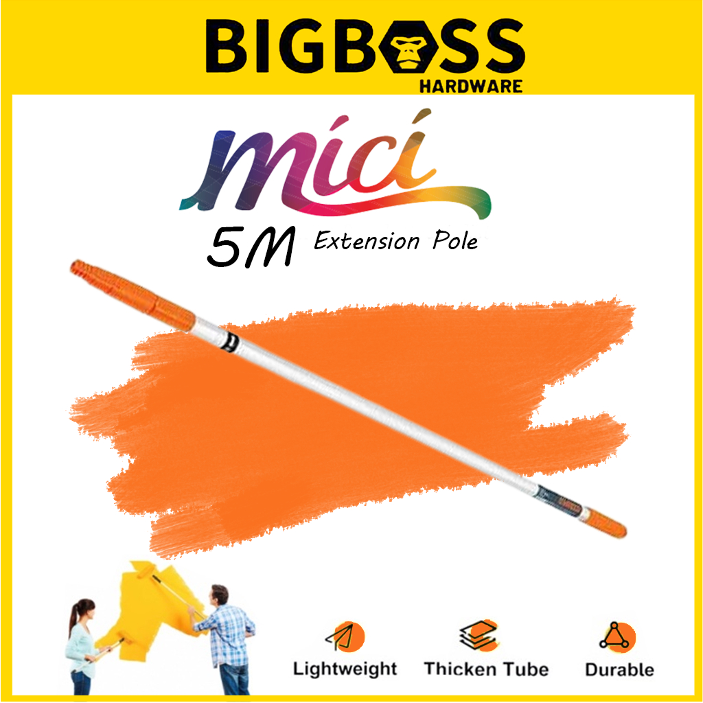 5M Adjustable Aluminium Telescopic Extension Pole Aluminium Paint Rod ...