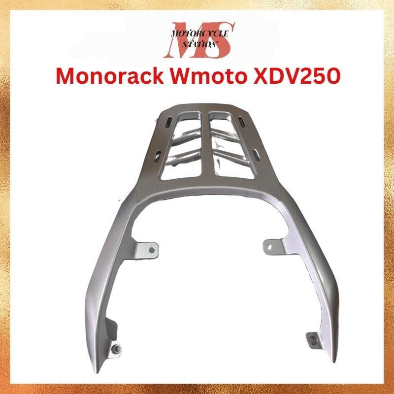 Wmoto XDV250i Mono Rack SILVER, XDV250 Top Rack, Original Monorack XDV ...