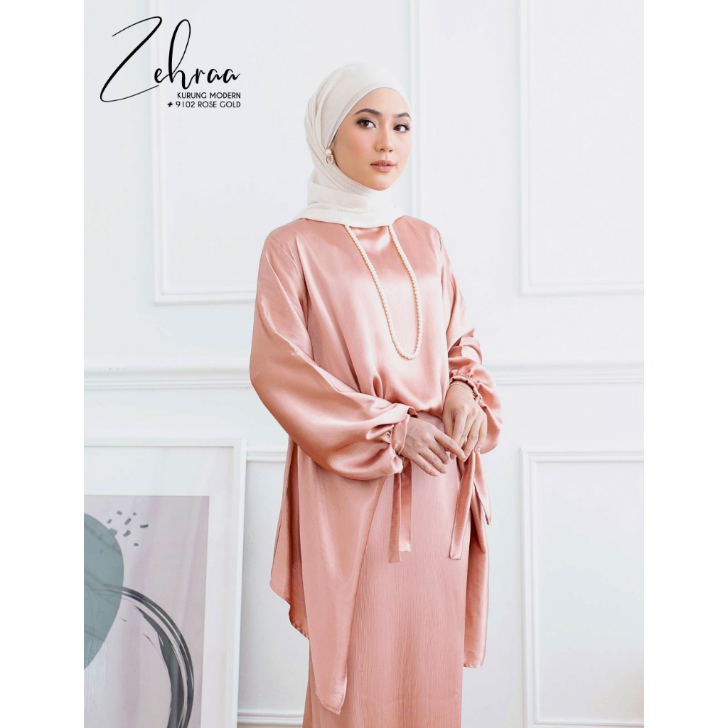 Gambar baju kurung Zehraa Satin