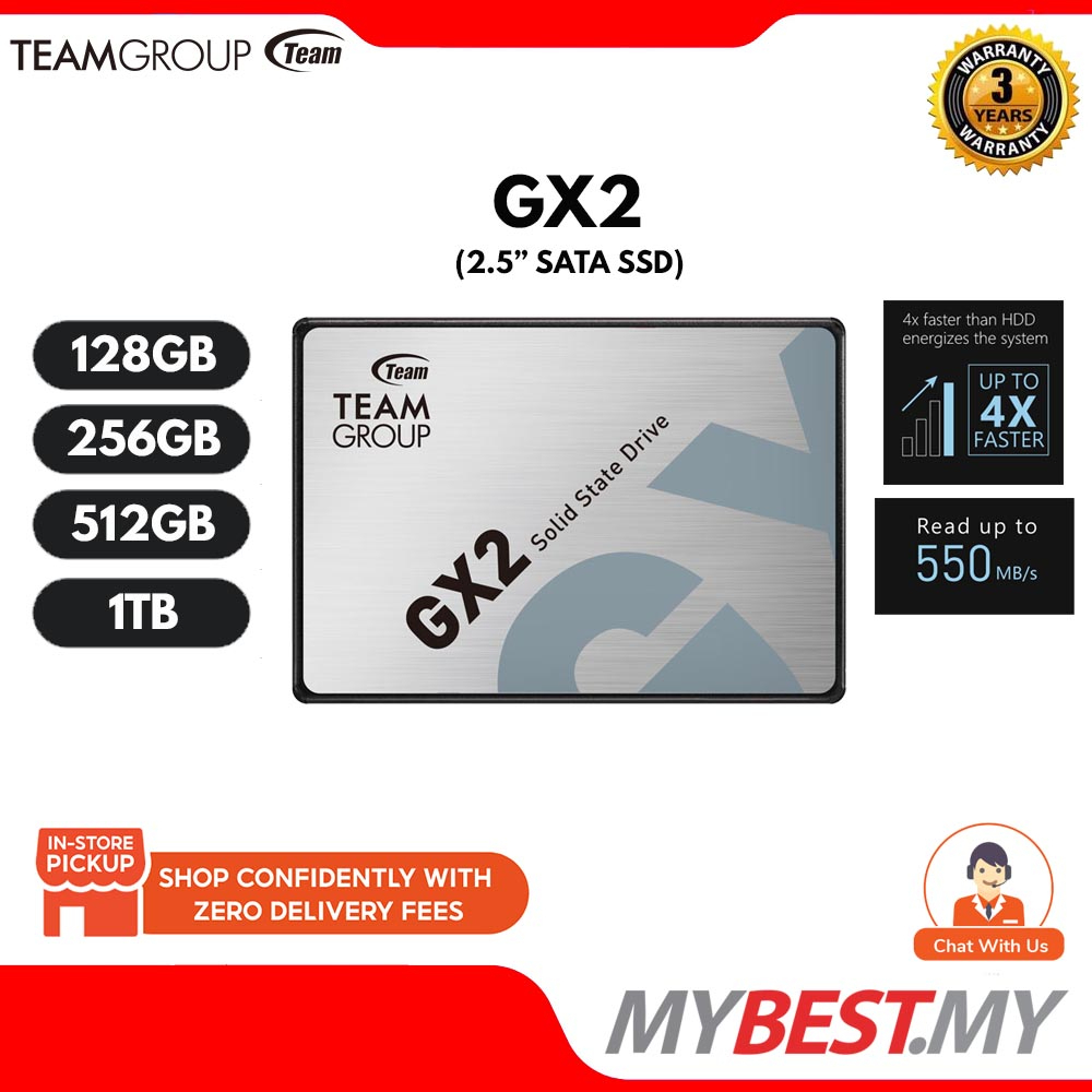 TEAMGROUP EX2 1TB 2.5 Inch SATA III Internal Solid State Drive SSD