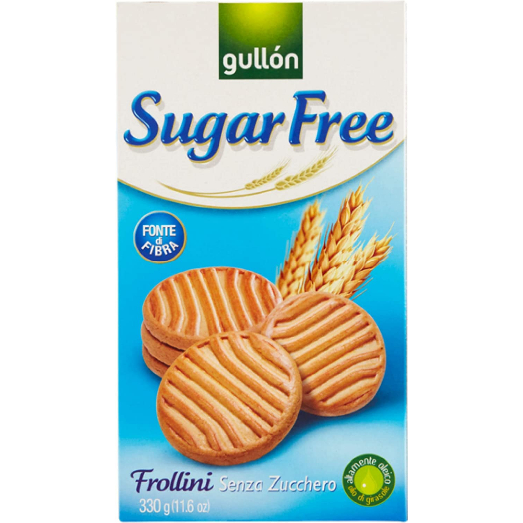 Gullon Cookies Sugar Free Shortbread Biscuits, Source of Fiber 330g