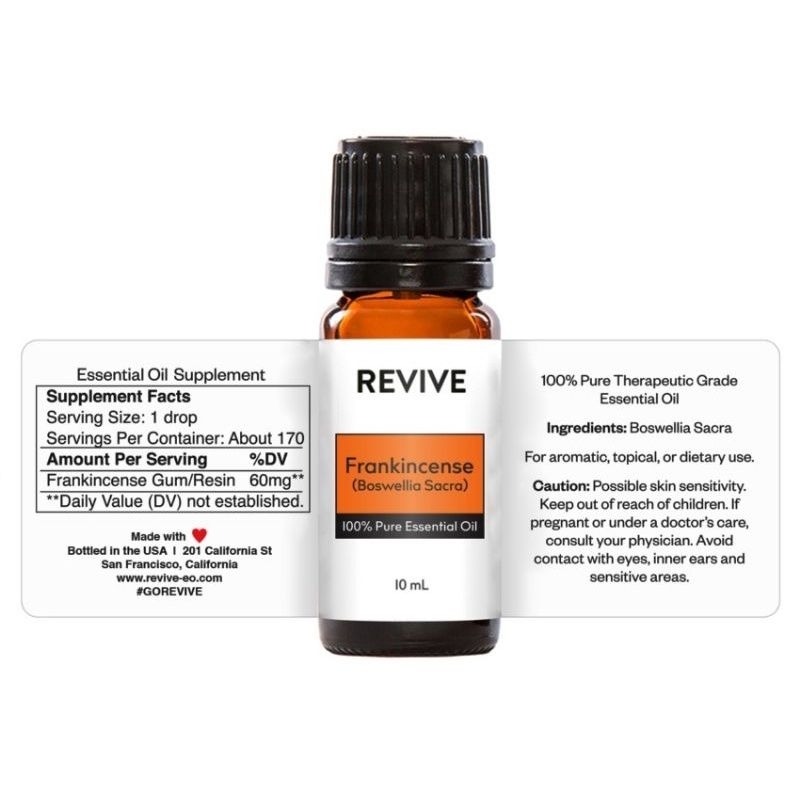 Revive Frankincense Boswellia Sacra (Our Version Of Young Living Sacred