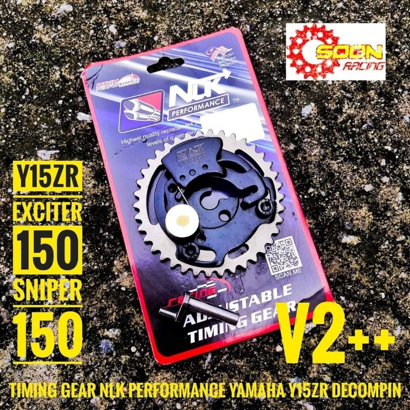 Y15 LC135 NLK PERFORMANCE TIMING GEAR V2+ PRO YAMAHA Y15ZR Y15 LC135