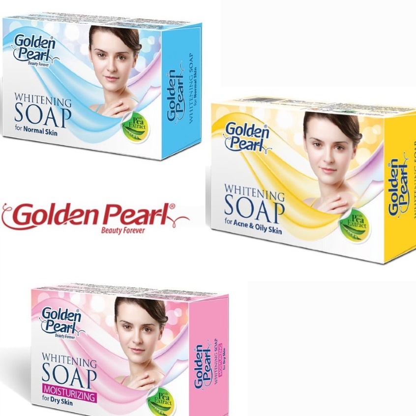 Golden Pearl Whitening Soap Whitens Skin in 15 days Normal Dry Skin