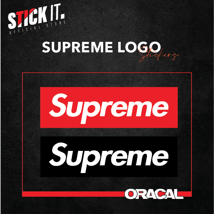 Supreme Logo Stickers Shopee Malaysia