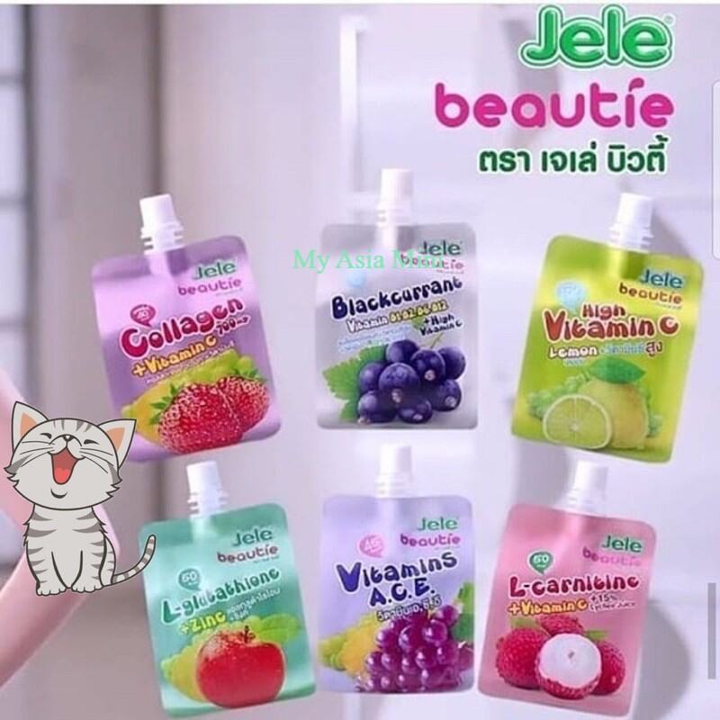 Jele Beautie 140g x 3 pcs Thailand Jelly Drink Kurus Slim Snack ...
