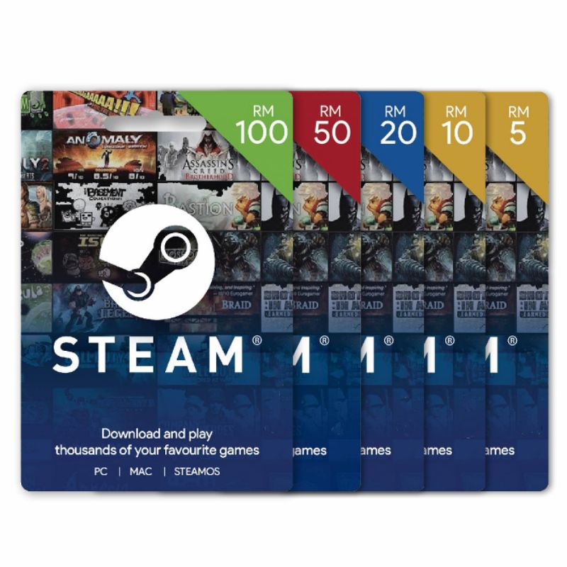 Steam Wallet - Digital Code (RM8/RM10/RM20) | Shopee Malaysia