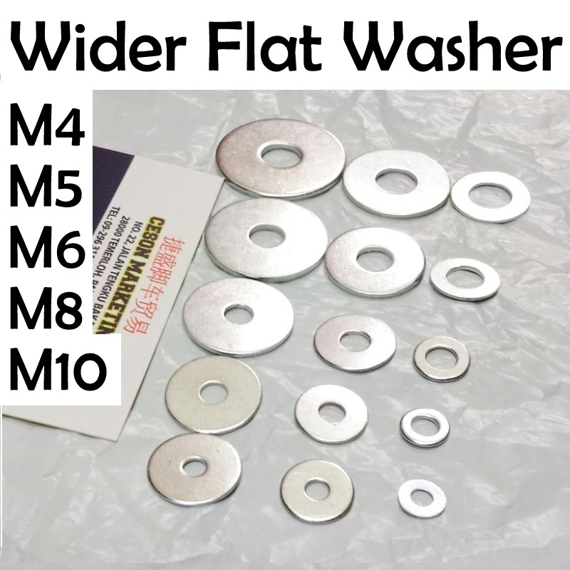 big Wider Flat Washer m4 m5 m6 m8 m10 Wider Flat Steel Washers Plain