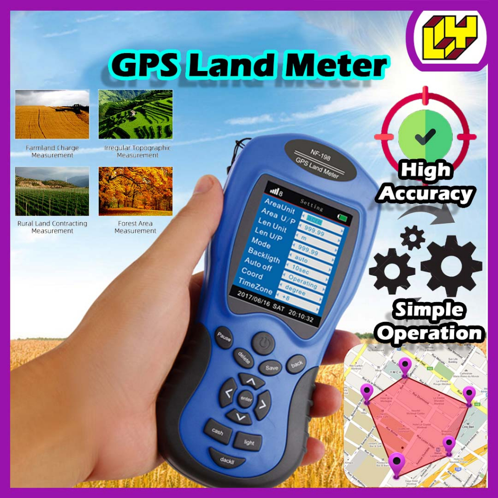 GPS Land Meter Handheld GPS Test Device Survey Equipment Use for Farm
