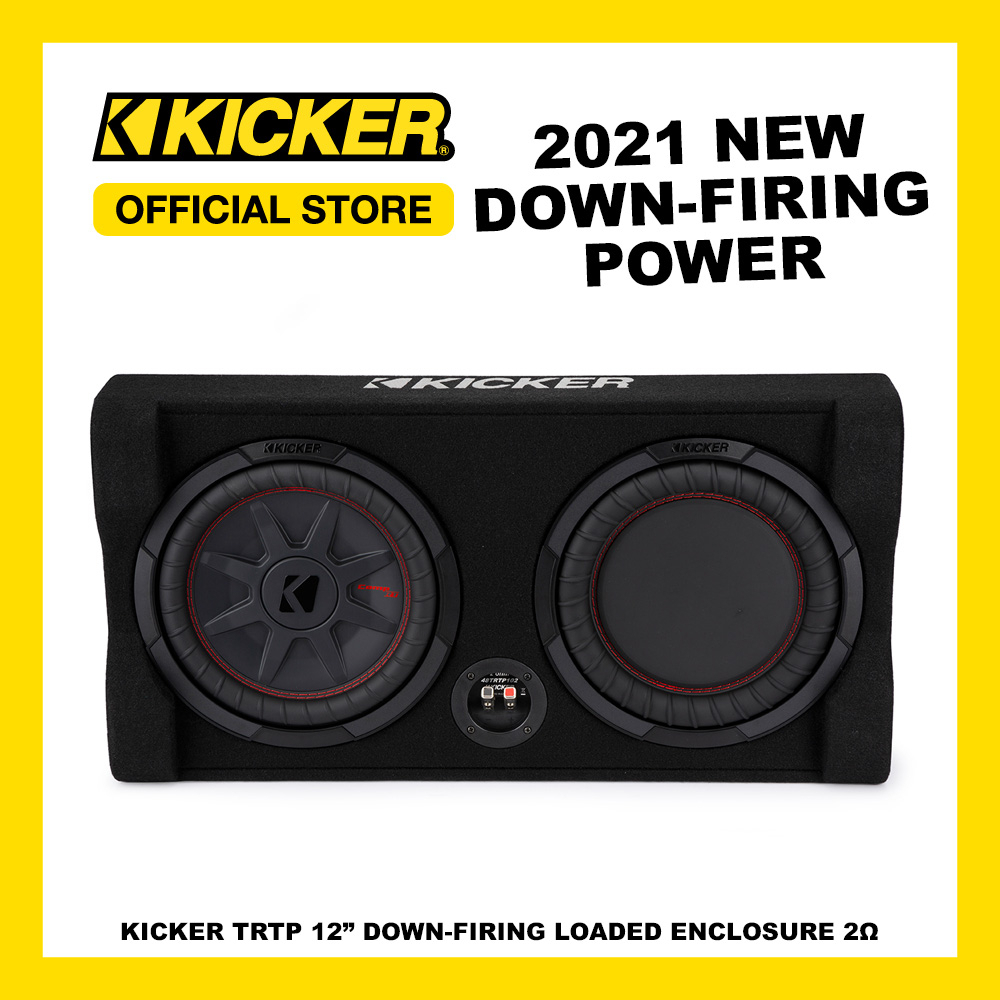 KICKER Car Audio TRTP 12 inch DownFiring Loaded Enclosure with Reflex