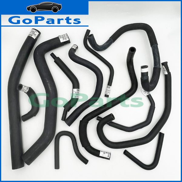 Full Set 12pcs Radiator hose Top Bottom Power Steering Heater By Pass