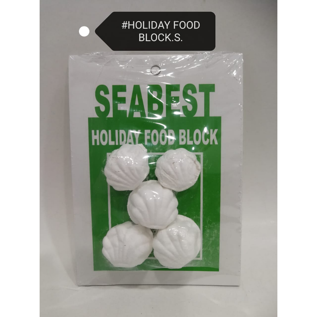 SeaBest Weekend Holiday Food Block S 100gram Fish Aquarium Feed Makanan ...