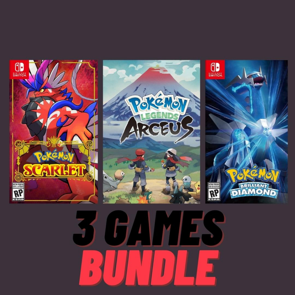 Pokemon Scarlet/Violet & Legend Arceus & Brilliant Diamond Nintendo Switch  Digital Bundle 3 Game | Shopee Malaysia