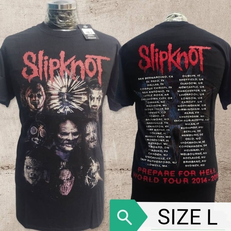 TSHIRT SLIPKNOT 2020 Size L ( MERCH ) | Shopee Malaysia