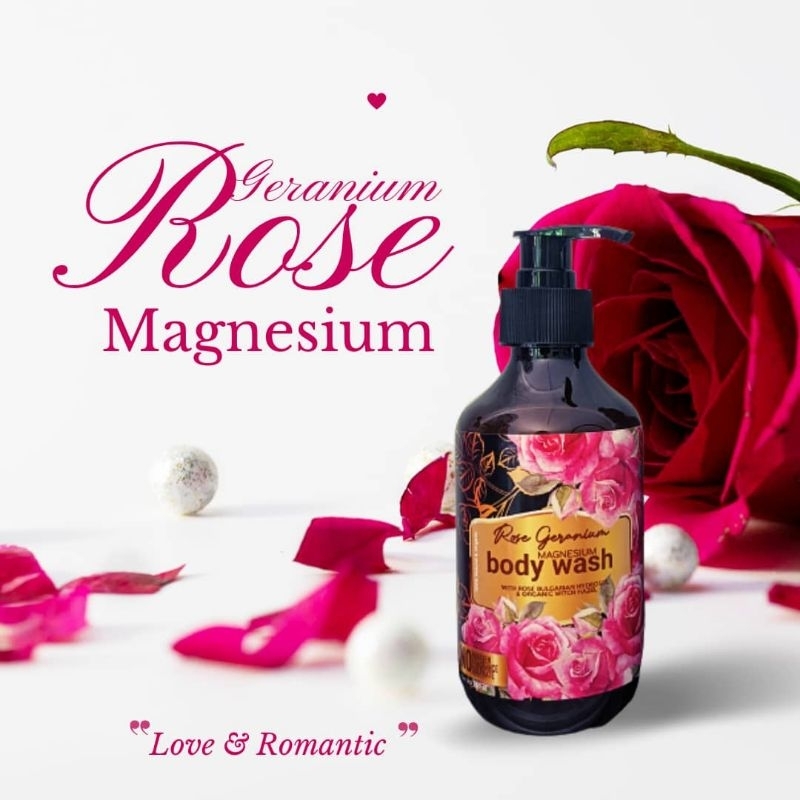 ORGANIC ROSE MAGNESIUM BODYWASH (Mandian/sabun mandi) Shopee Malaysia