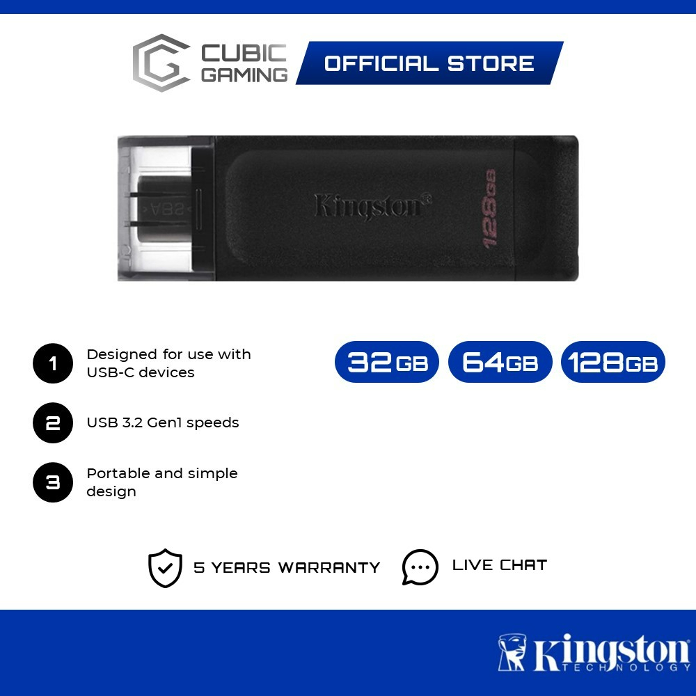 KINGSTON MEMORIA USB-C DT70 32GB