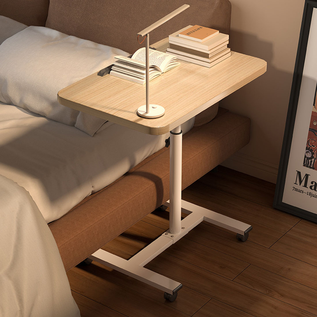 Laptop Desk, Desk Height Adjustable Bedside Table, with Tiltable