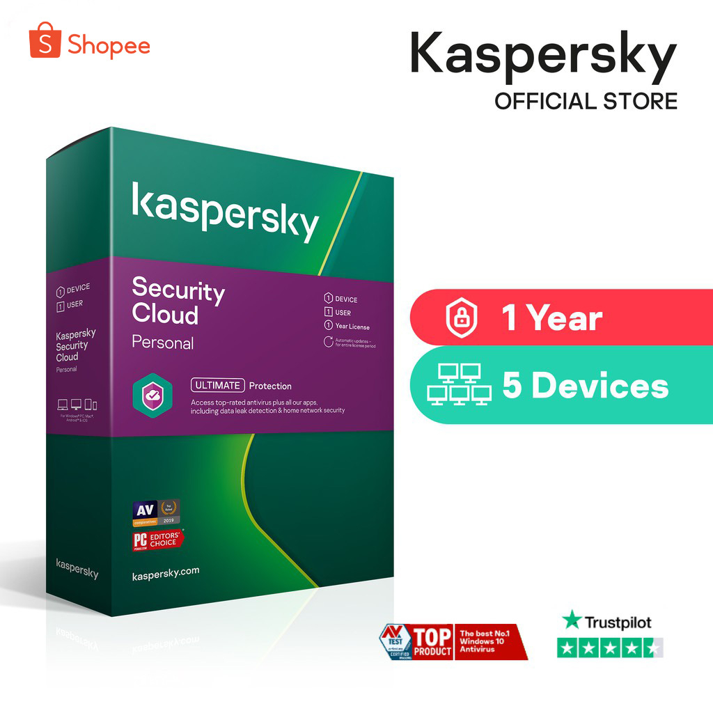 Kaspersky Cloud Security 1 Year - 5 Device | Shopee Malaysia