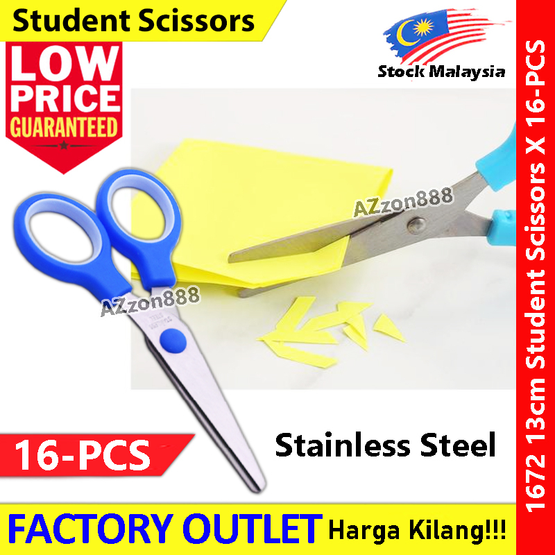 【12/16-PCS】 13cm± Student Scissors Stainless Steel #13cm± #2345 #1672 # ...