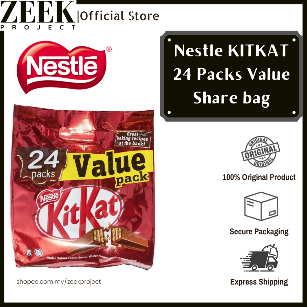 Nestle Kit Kat Chocolate Value Pack Share Bag Ready Stock Chocolate Bar ...