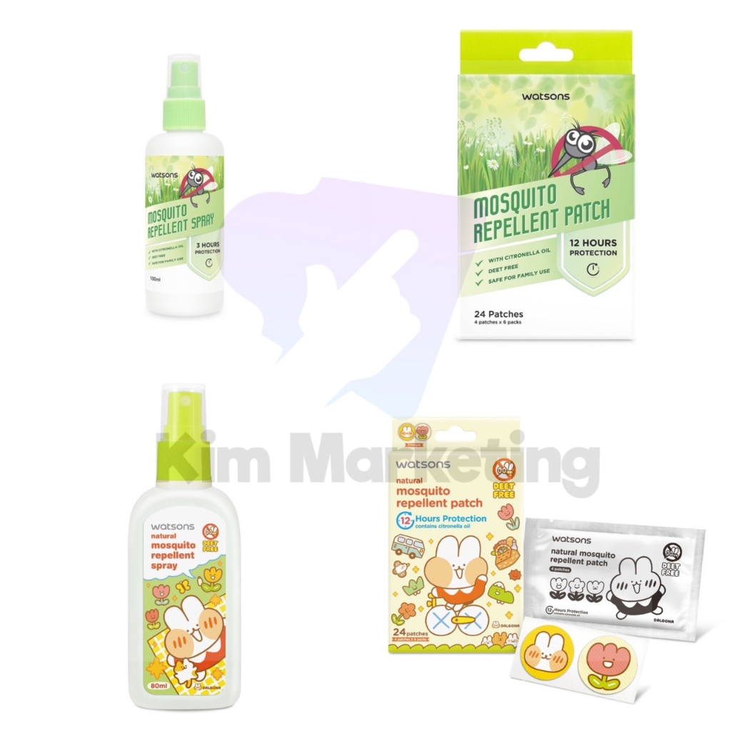 WATSONS Dalgona Mosquito Repellent Patch / Repellent Spray / Repellent